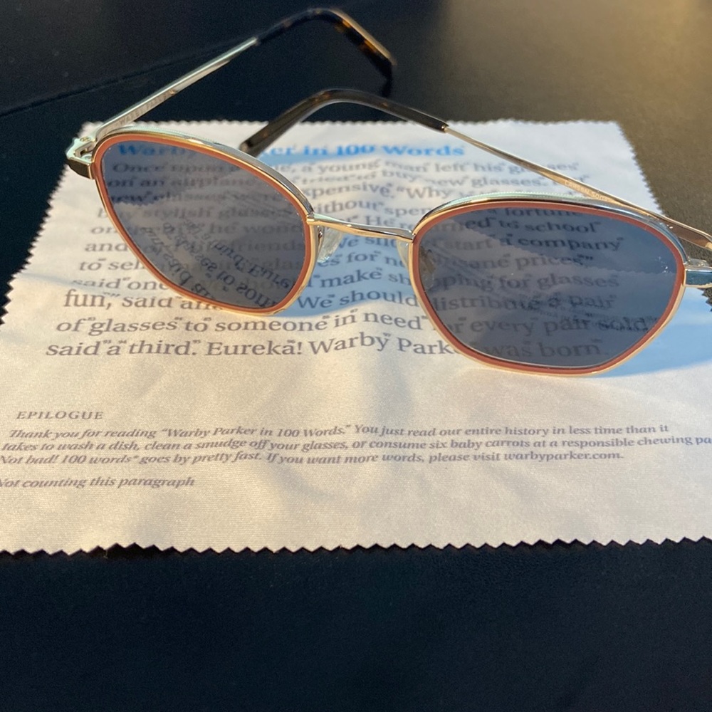 Warby Parker Pink Rimmed Sunglasses